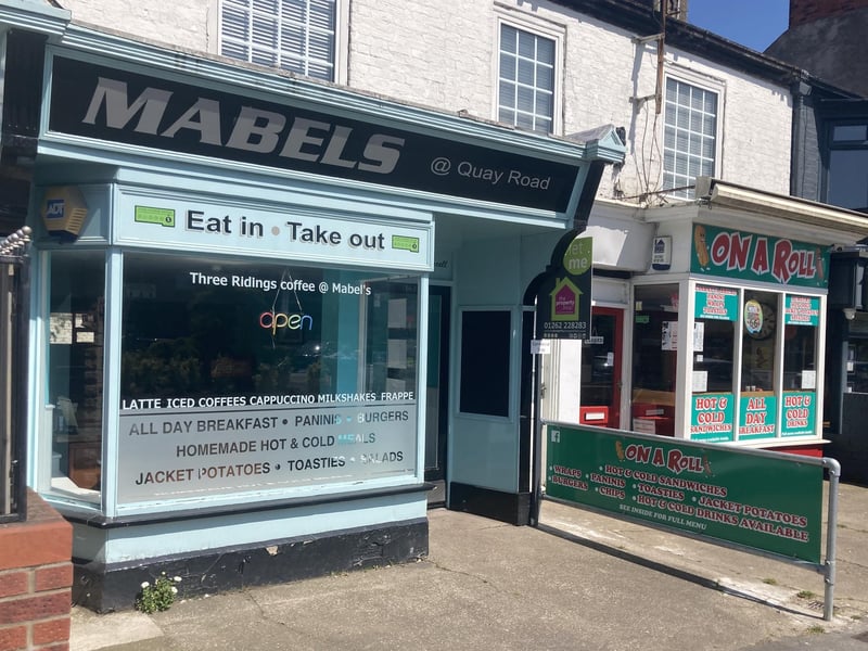 Auntie Mabel's Cafe is located on Quay Road, Bridlington. It is a family run, traditional cafe in Bridlington, serving freshly made breakfast and lunch foods.