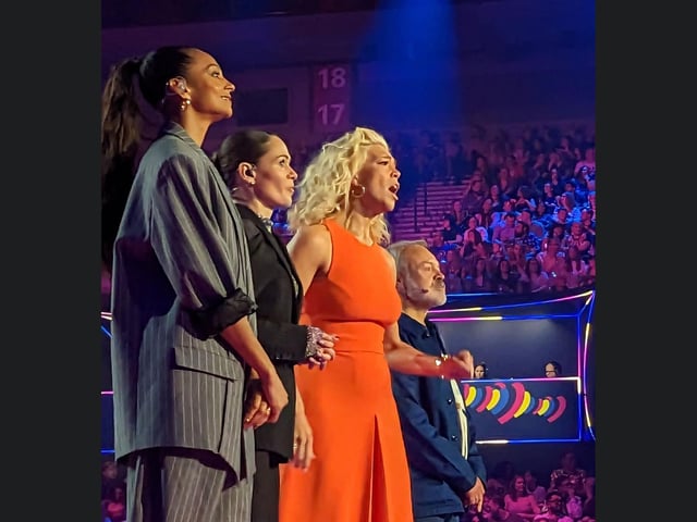 Alesha Dixon, Julia Sanina, Hannah Waddingham and Graham Norton presented the show.