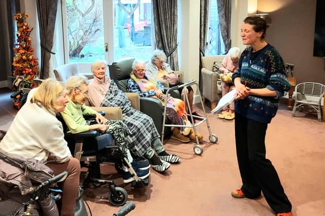 Mallard Court Care Home residents in Bridlington enjoyed an interactive workshop with Red Kite theatre.