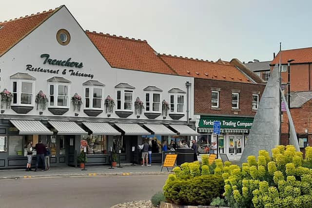 North Yorkshire Police said the attack happened at the roundabout outside the Trenchers restaurant.