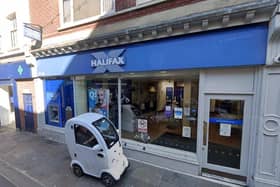 Halifax bank on Baxtergate, Whitby.  Google Maps.