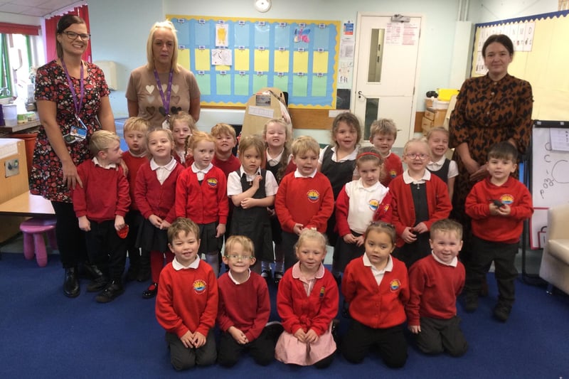 New starters at Filey nursery, Mrs Stubbs' class.