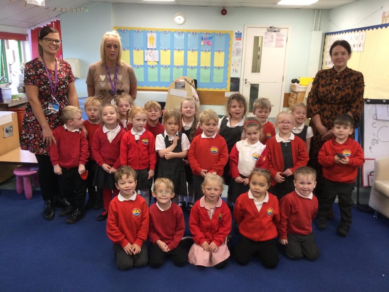 New starters at Filey nursery, Mrs Stubbs' class.