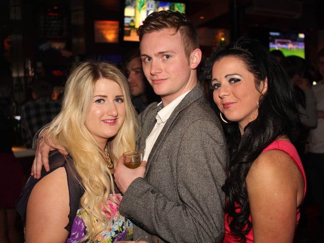 Claire, Leigh and Whitney out celebrating Whitney's birthday in Blue Lounge.