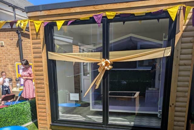 The area once housed the school's dirty bike shed but just look at it now!