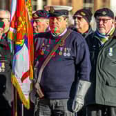 The 2023 Remembrance service in Whitby's Dock End.