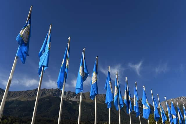 Welcome to Yorkshire flags. (Pic credit: Bruce Rollinson)