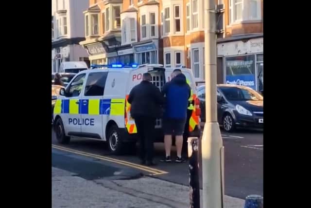 Three men were taken into custody