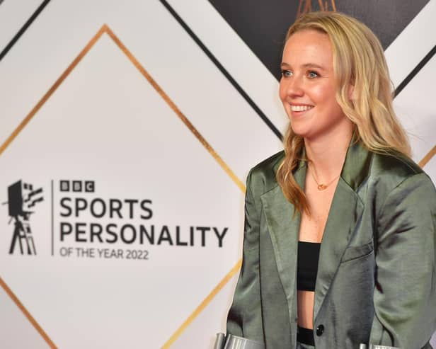 Whitby's Beth Mead at the BBC Sports Personality Of The Year at Dock10 Studios, Manchester. 
Photo by Anthony Devlin/Getty Images.