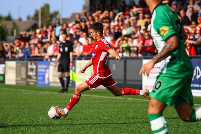 Midfielder Lewis Maloney in action for Boro.