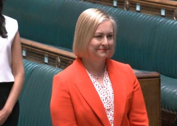 Alison Hume Sworn In As MP For Scarborough And Whitby. Courtesy Parliamentlive