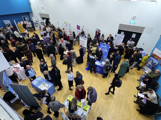 Dozens of people attended the job fair