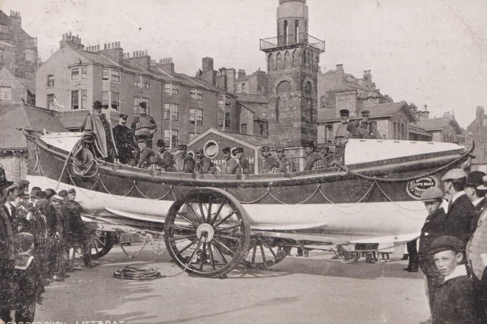 Scarborough lifeboat and crew.