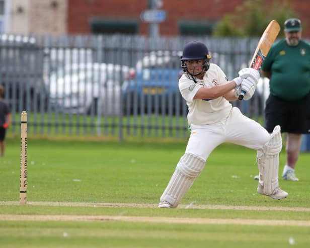 Bridlington 2nds' Josh Harvey struck a superb century in their home win against Snainton. PHOTOS: TCF PHOTOGRAPHY