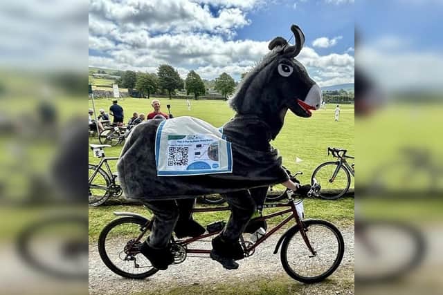 The journey is 167 miles and the duo hopes to raise £10,000 for Sue Ryder Manorlands Hospice.