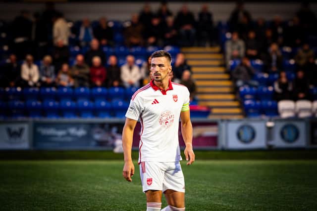 Boro skipper Will Thornton helped his team keep a clean sheet at high-flyers Macclesfield. Photo by Chris Marson