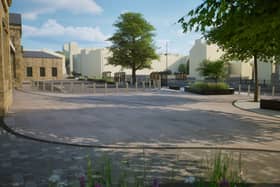 The project will deliver the most significant changes to the station forecourt in decades. It will feature improved pedestrian routes, new seating areas, resurfaced footpaths, tree planting and enhanced public spaces. Image NYC.