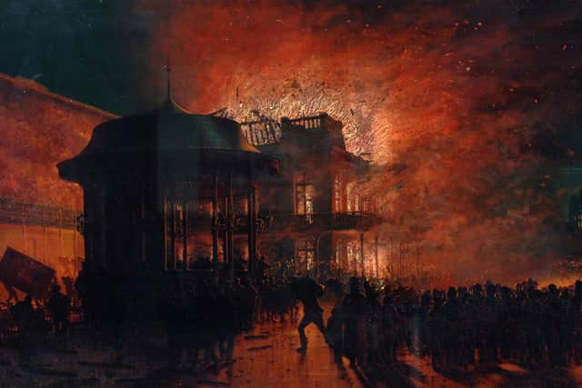 The Burning Of The Spa, Scarborough' (1876) by Alphonse Neumans. Courtesy of Scarborough Museums and Galleries
