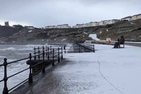 Scarborough, Whitby and Bridlington have all been hit with substantial snow this morning (January 18). Photo courtesy of Sarah Fenwick.