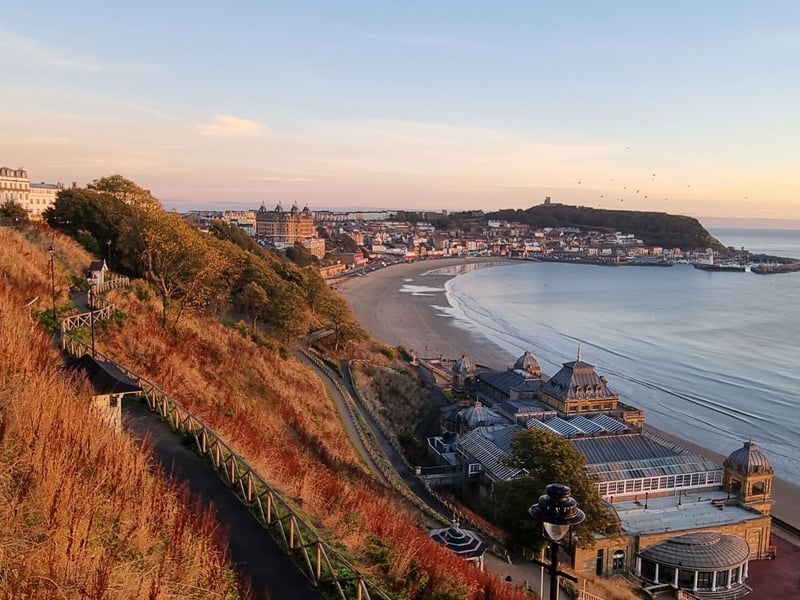 Golden sunrise over the headland.