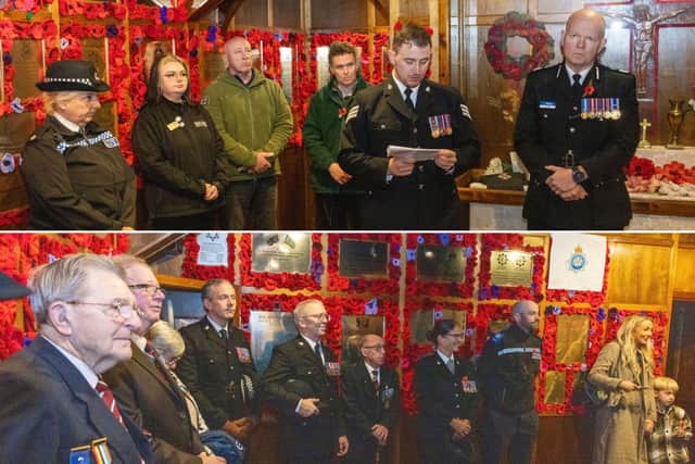 Eden Camp's chapel is home to numerous memorial plaques commemorating the war dead of various local institutions and organisations who made the ultimate sacrifice during wartime.