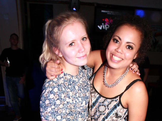 Kirsty and Faye in Quids Inn