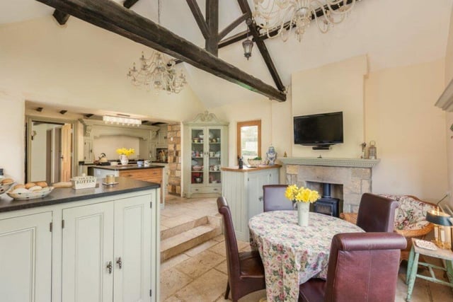 The delightful country-style kitchen, with adjoining breakfast room.