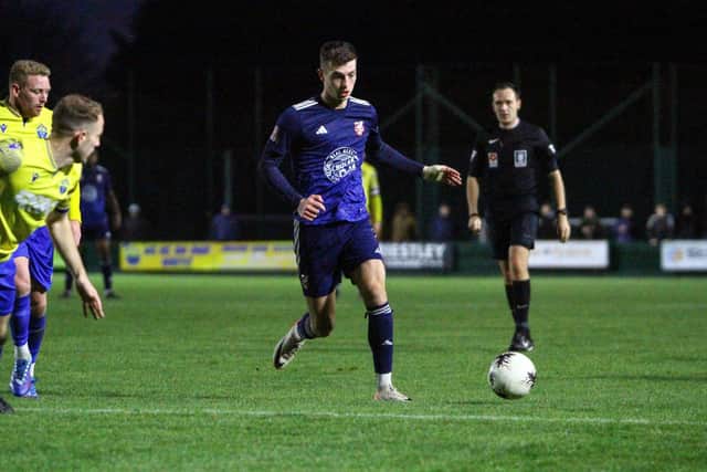 Luca Colville showed flashes of skill for Boro at Buxton. PHOTOS BY ZACH FORSTER