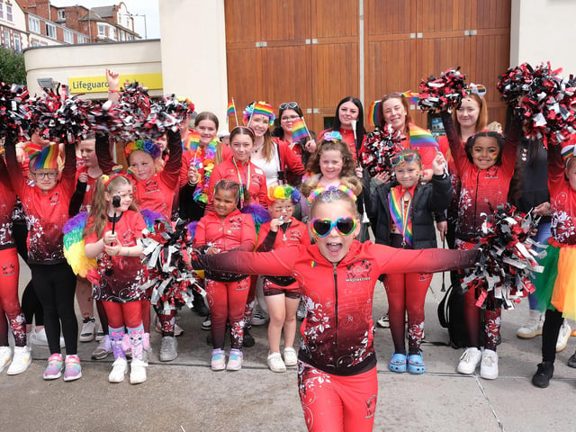 The Majorettes having a great time!