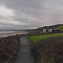 Lower Flat Cliffs, Filey, including Art Deco house built by Billy Butlin.  picture: Google Maps