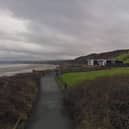 Lower Flat Cliffs, Filey, including Art Deco house built by Billy Butlin.  picture: Google Maps