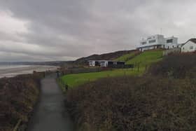 Lower Flat Cliffs, Filey, including Art Deco house built by Billy Butlin.  picture: Google Maps