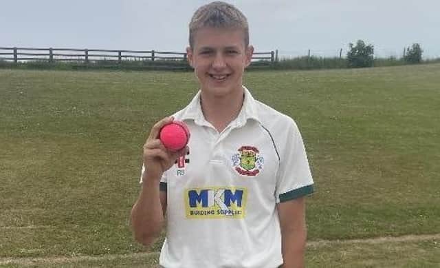 Folkton & Flixton CC Juniors bowler Ryan Souter took a spectacular eight wickets for 12 runs in four overs in the win against his old team Scarborough CC.