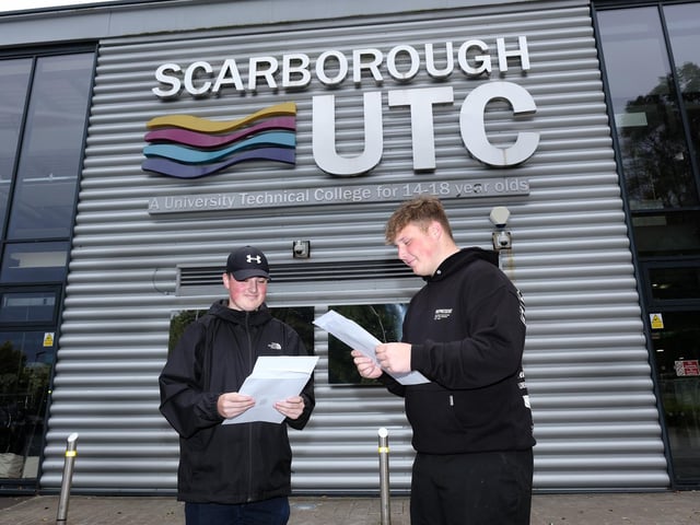 George and Joey with their results.
