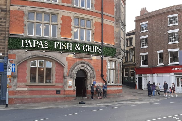 Papa's Fish & Chips, located on Baxtergate, came in at number four. A Tripadvisor review said: "I had a medium haddock and my wife a small haddock both were excellent and generous portions. Would definitely recommend."