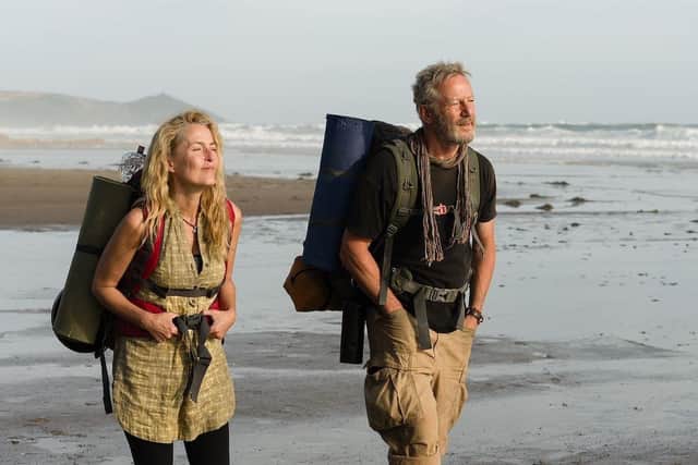 Jason Isaccs and Gillian Anderson star in the Salt Path