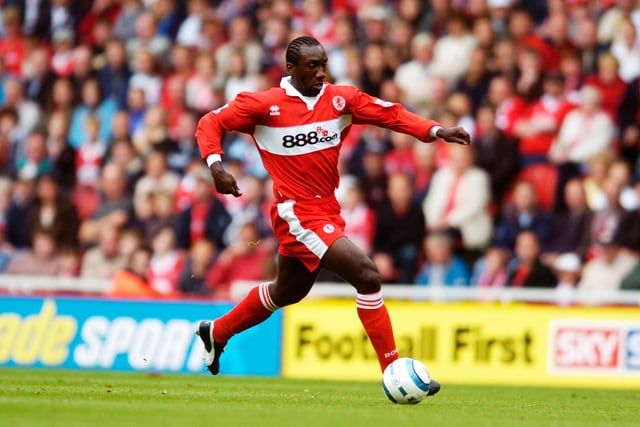 Ex-Middlesbrough striker Jimmy Floyd Hasselbaink has revealed he turned down a move to AC Milan to join the club, as he was unwilling to sit on the bench at the San Siro. (Football League World). (Photo by Matthew Lewis/Getty Images)