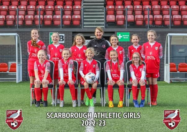 Scarborough Athletic Girls Under-10s and Under-11s.