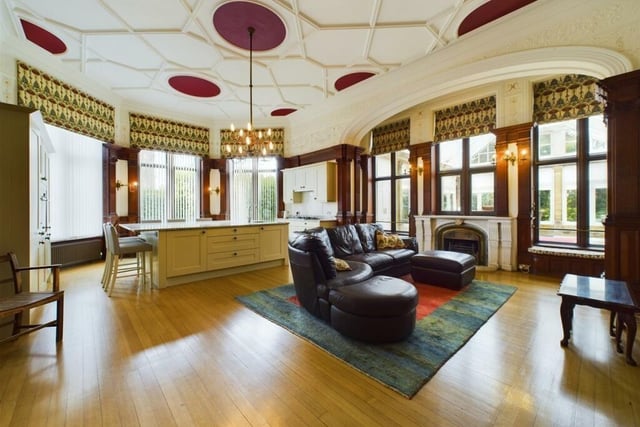 Bright and stylish living space - large windows fill rooms within the apartment with natural light.