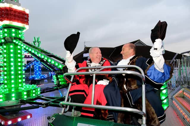 Bridlington Town Mayor Rick Arrand and East Riding Council's Vice Chairman Liam Dealtry at last year's event