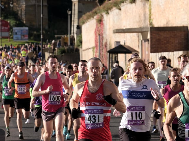 Runners focus at the Scarborough 10k