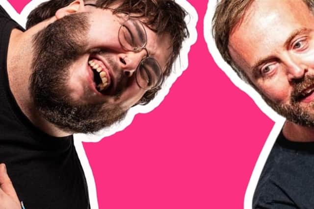 Hull-based stand-up duo Jed Salisbury and Gary Jennison with Scarborough Fairly Funny at The Shakespeare Gallery.