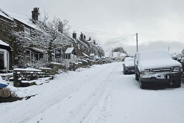 Roads through the North York Moors village of Glaisdale were covered in snow earlier today (Wednesday, November 20)