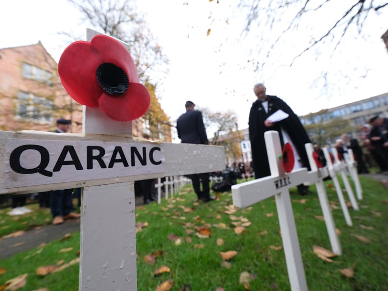 Planting of the Crosses ceremony at Alma Square.