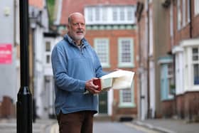 Dr Nick Hiley, whose 1970s recordings of people who lived through the Bombardment of Scarborough in 1914 will form part of Scarborough Atlas, photographed in Scarborough’s Old Town