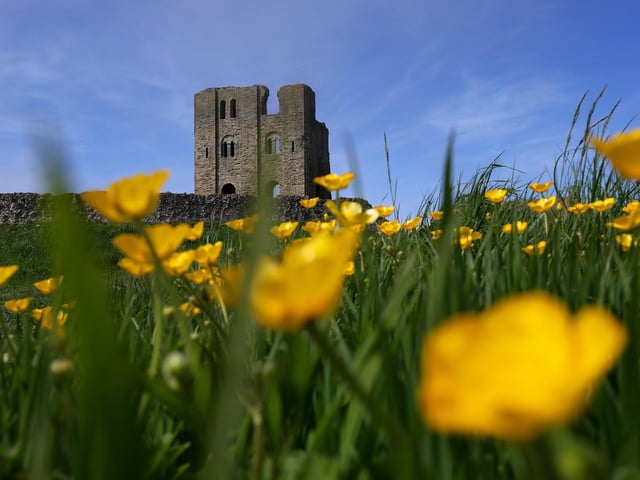 Photo opportunities are plentiful at Scarborough Castle