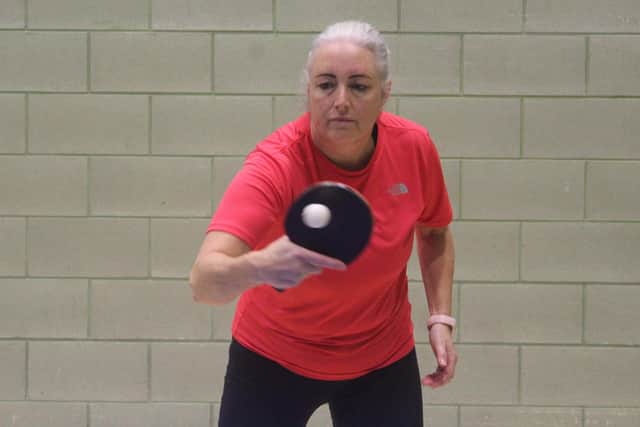 Amanda Coatsworth claimed a hat-trick for Division 1 leaders Top Hats. Photo by Tony Wigley