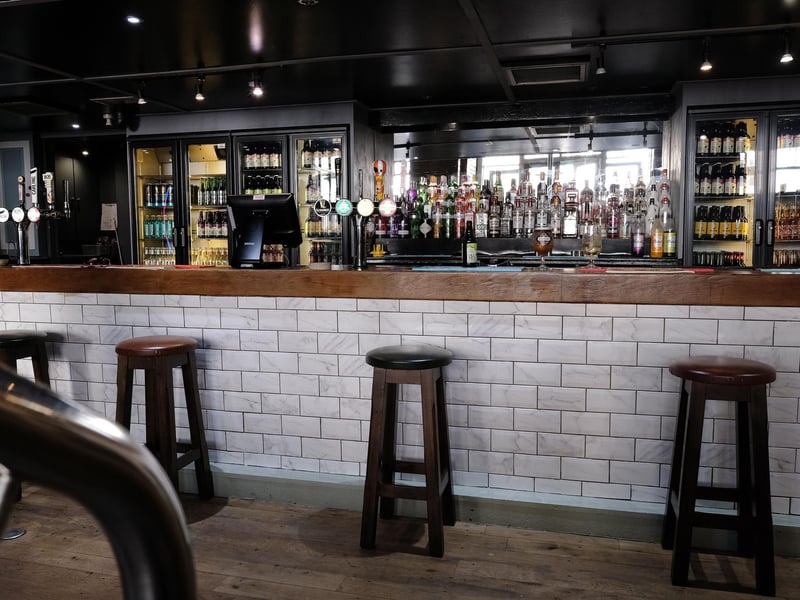 The bar area