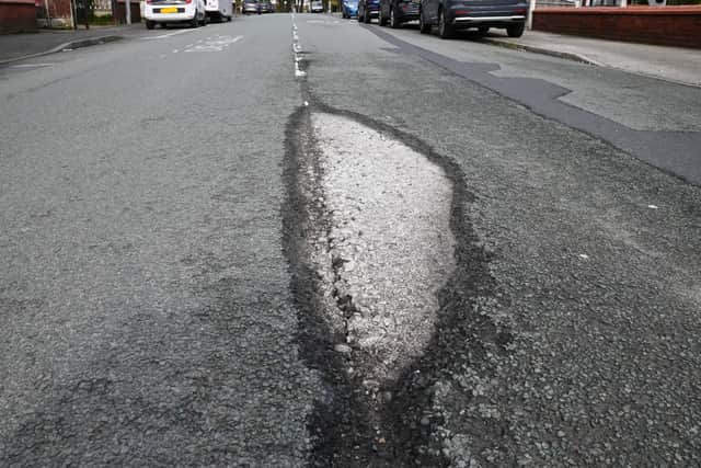 East Riding of Yorkshire Council has been ranked 'amber' in the potholes rating system.