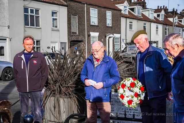 The service took place on the 114th anniversary of the disaster